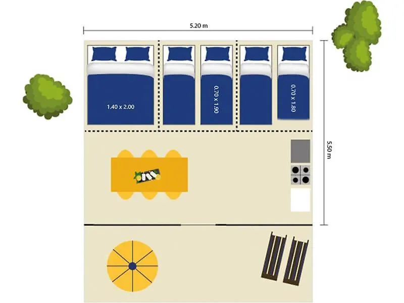 Holiday park Easyatent Bungalow Tent Lanterna Porec